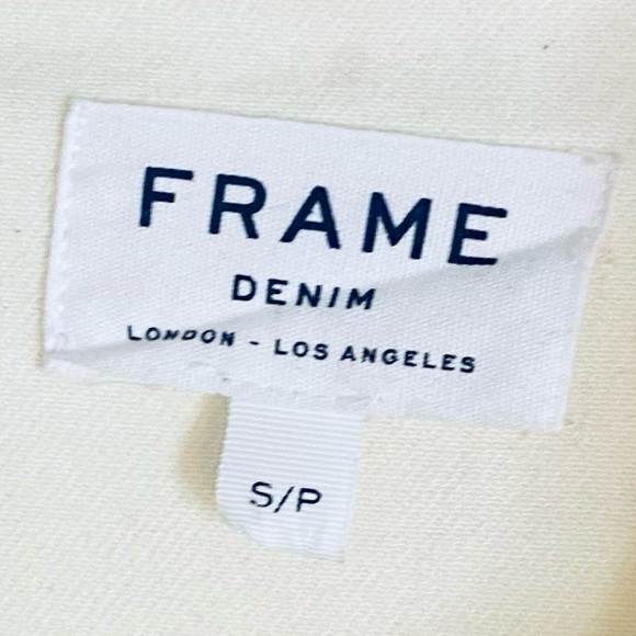 FRAME STRETCH DENIM CARPENTER JACKET IN OFF WHITE/IVORY - Picture 3 of 5
